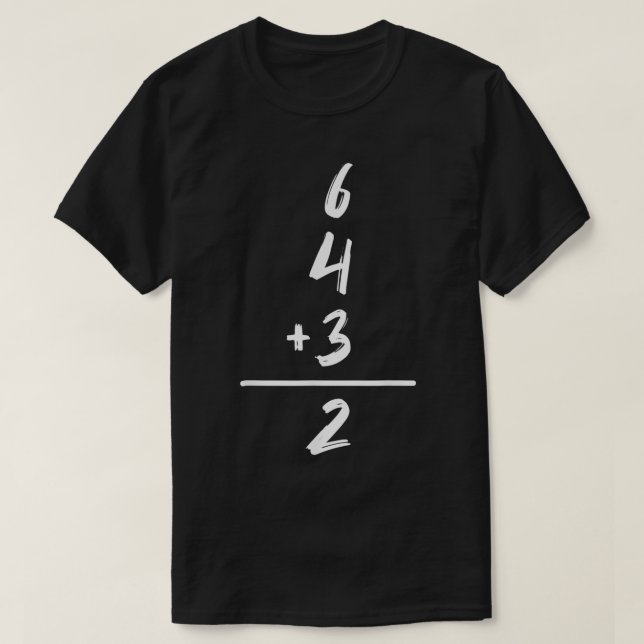 T-shirt Base-ball Inspecred Math 6 4 3 2 Double play Softb (Design devant)