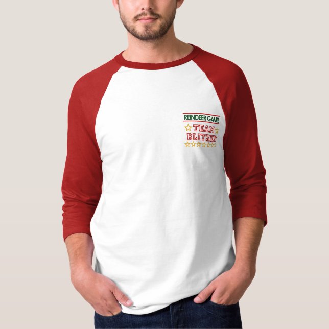 T-shirt Base-ball/raglan/Henley de chemise de Blitzen (Devant)