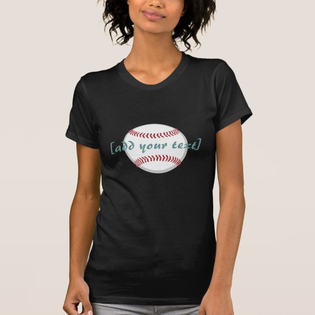 T-shirt Base-ball [texte fait sur commande] (Devant)