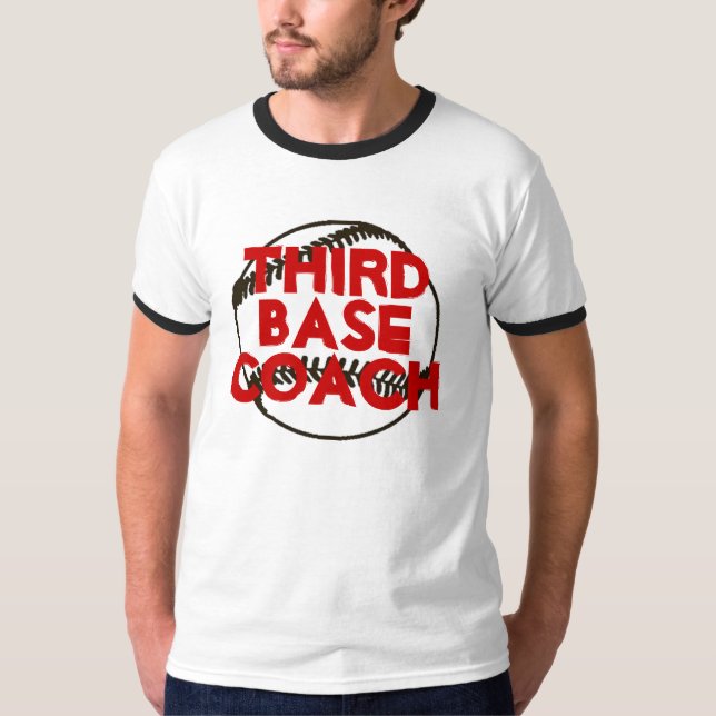 T-shirt base-ball, troisièmement, base, car (Devant)