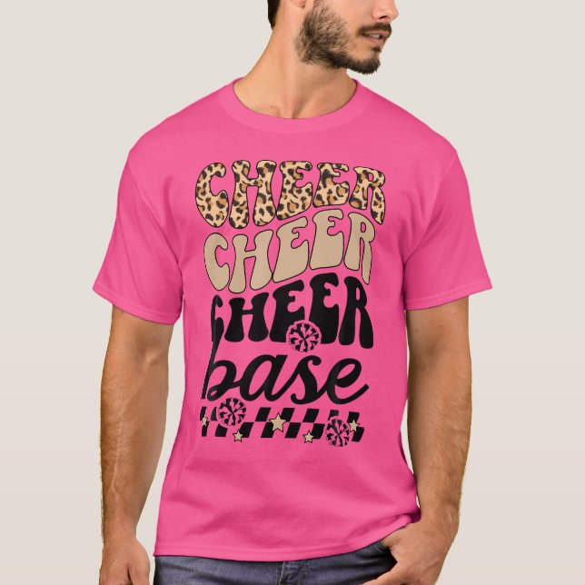 T-shirt Base de cheer Groovy Base de cheerleader Base de c (Devant)