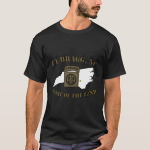 T-shirt Base militaire de Fort Bragg-Fayettevillenc