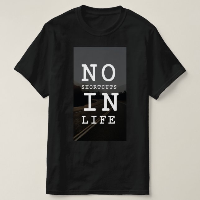T-shirt basé sur une citation de motivation, pour  (Design devant)