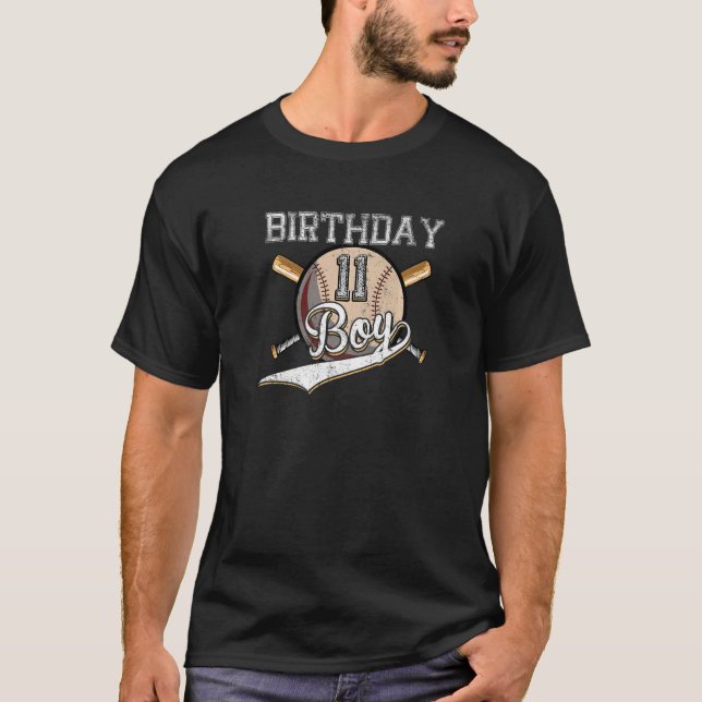 T-shirt Baseball 11e fête d'anniversaire 11 ans Baseball (Devant)