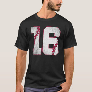 T-shirt Baseball 16th Birthday Baseball Jersey 16 Years O