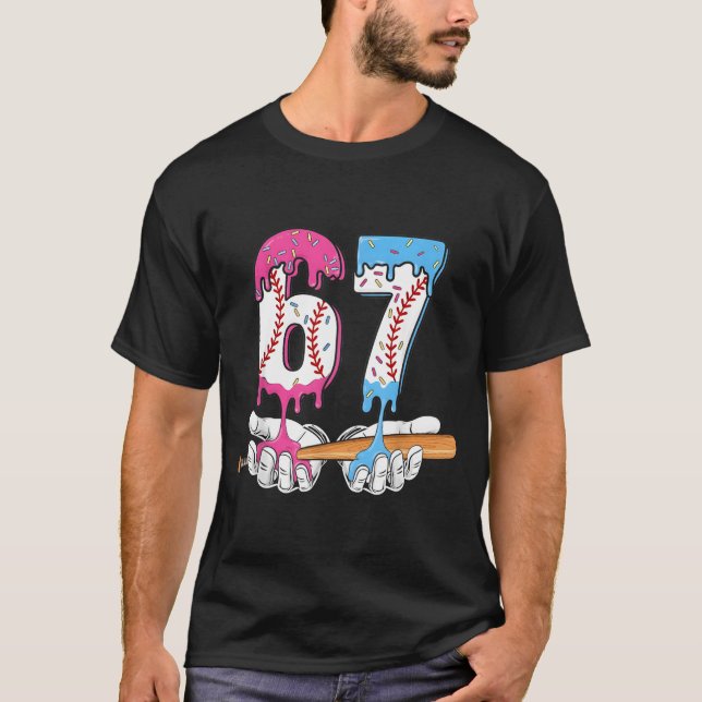 T-shirt Baseball 67 Ice Cream Drip Six Seven Boys Funny Me (Devant)