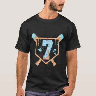 T-shirt Baseball 7 Année Vieux Crème Ice Driam 7e Annivers