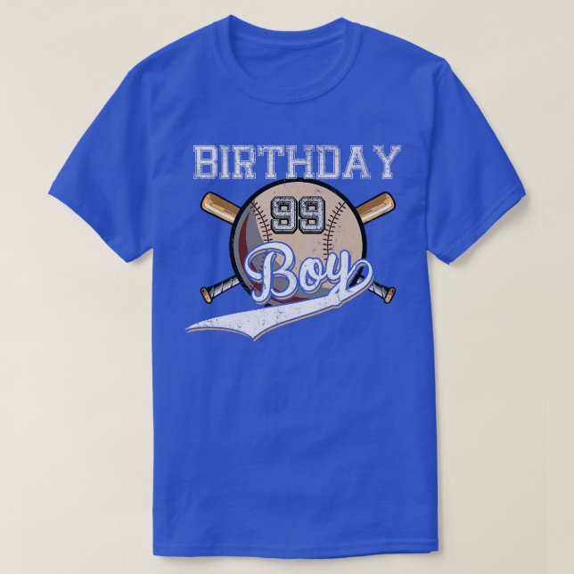 T-shirt Baseball 99e fête d'anniversaire 99 ans Baseball (Design devant)