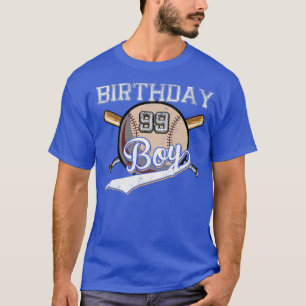 T-shirt Baseball 99e fête d'anniversaire 99 ans Baseball