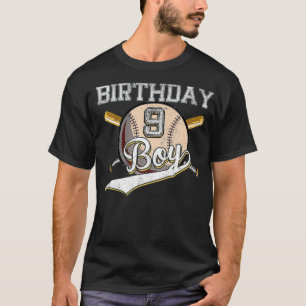 T-shirt Baseball 9e fête d'anniversaire 9 ans Baseball G