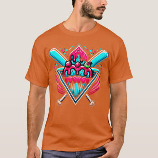 T-shirt Baseball Accueil Social Club pour Garçon Crème gla