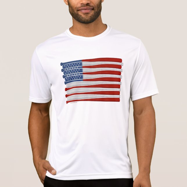 T-shirt baseball America (USA) (Devant)