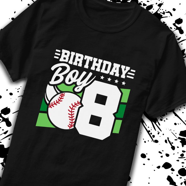 T-shirt Baseball Anniversaire 8 Année Garçon 8ème Annivers (Créateur téléchargé)