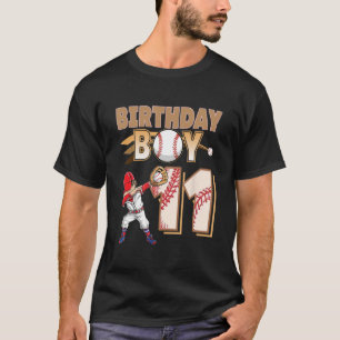 T-shirt Baseball Anniversaire Garçon 11 ans 11ème Annivers