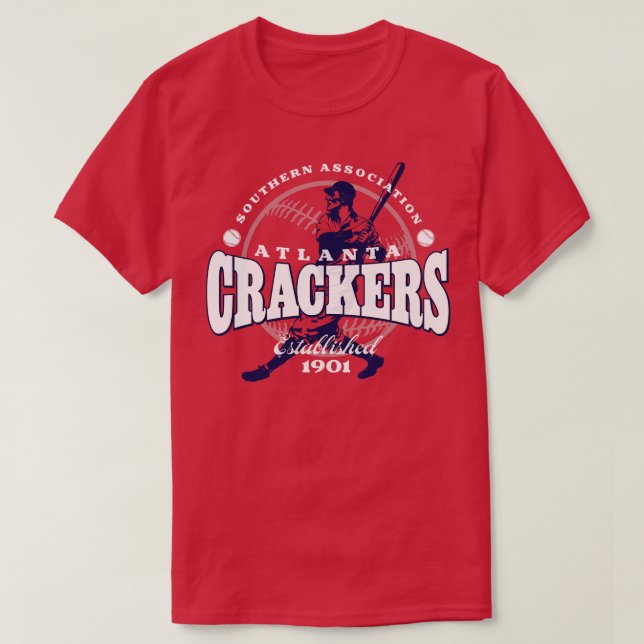 T-shirt Baseball Atlanta Crackers (Design devant)