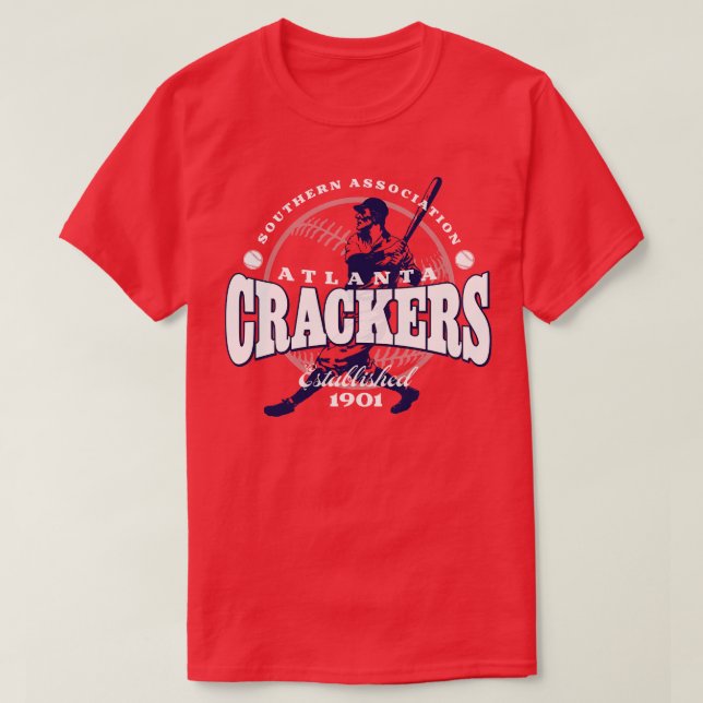 T-shirt Baseball Atlanta Crackers (Design devant)