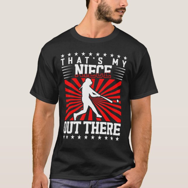 T-shirt Baseball Aunt That s My Niece Out There Baseball U (Devant)