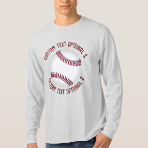 T-shirt Baseball avec texte