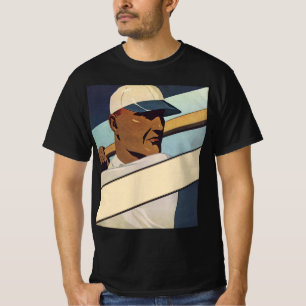 T-shirt Baseball Batteur Sports Vintage, Art stylisé
