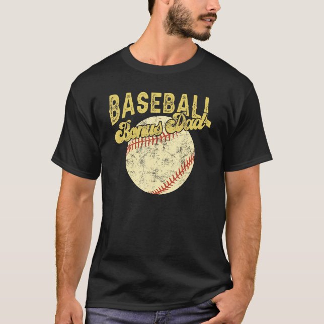 T-shirt Baseball Bonus Dad Family Matching Funny Fathers D (Devant)