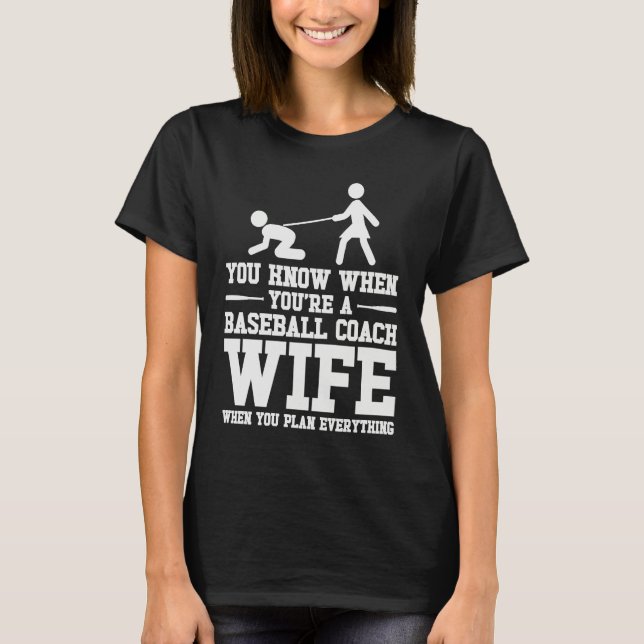 T-shirt Baseball Coach Wife Professional Mom Instructor (Devant)