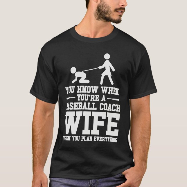 T-shirt Baseball Coach Wife Professional Mom Instructor (Devant)