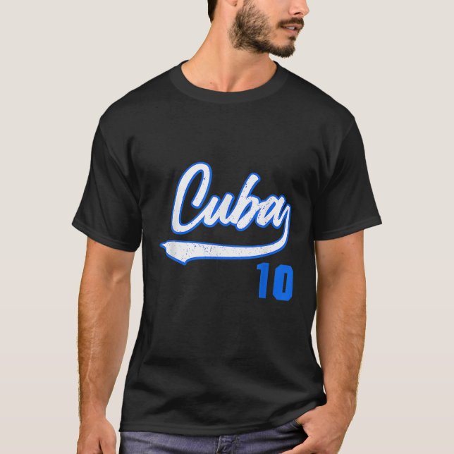 T-shirt Baseball Cuba 10 Remera (Devant)