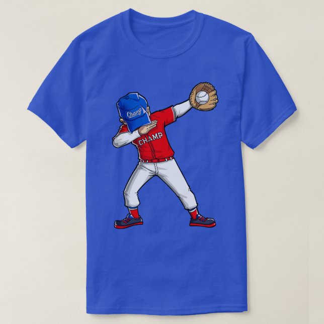T-shirt Baseball Dabbing Funny Dab Danse s Garçons Filles  (Design devant)