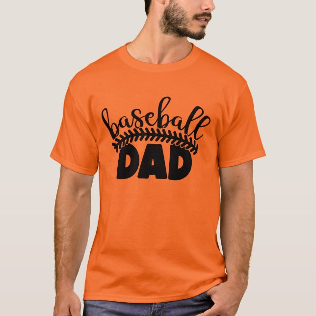 T-shirt Baseball  Dad  (Devant)