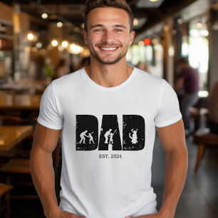 T-shirt Baseball DAD et Child EST. Cadeau personnalisé
