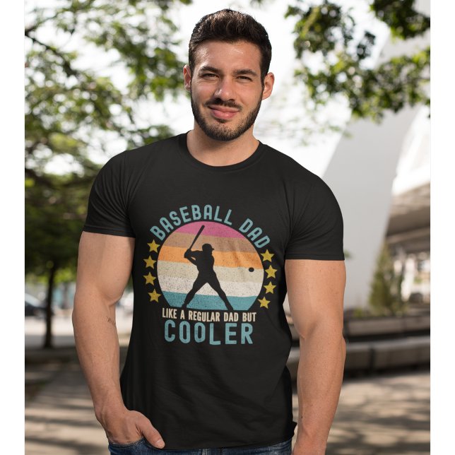 T-shirt Baseball Dad Like a Regular Dad But Cooler (Créateur téléchargé)
