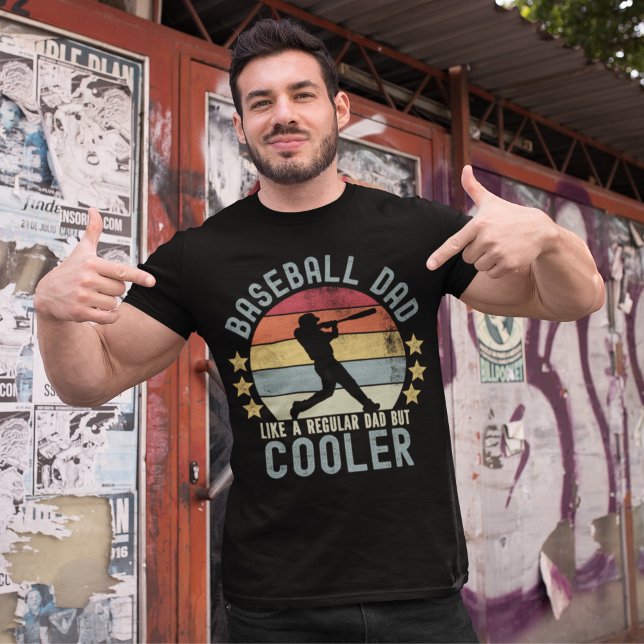 T-shirt Baseball Dad Like a Regular Dad But Cooler Funny  (Créateur téléchargé)
