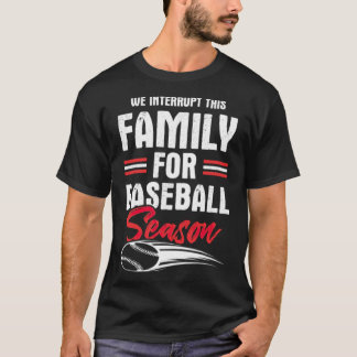 T-shirt baseball de famille