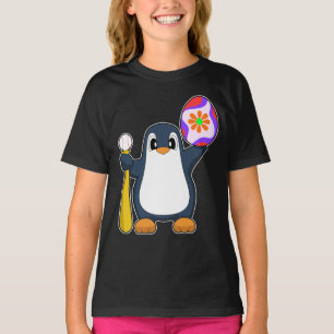 T-shirt Baseball de Pâques Pingouin