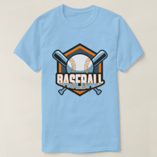 T-shirt Baseball de texte personnalisé
