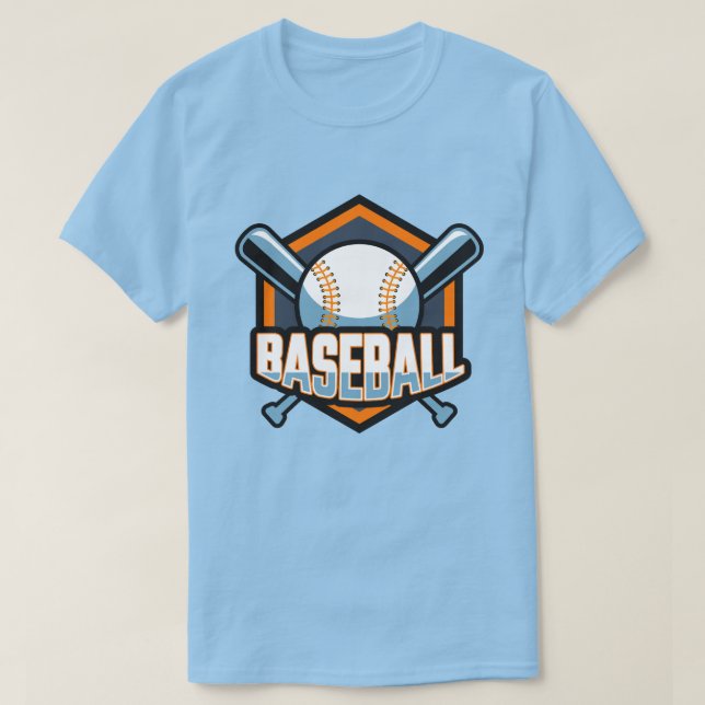 T-shirt Baseball de texte personnalisé (Design devant)
