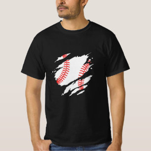T-shirt Baseball déchiré déchiré déchiré   Baseball 