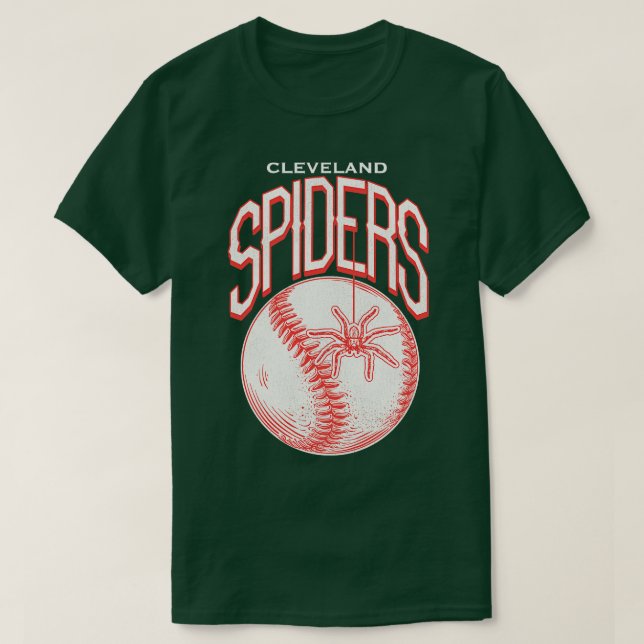 T-shirt Baseball des araignées déficitaires rétro (Design devant)