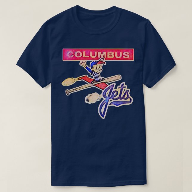 T-shirt Baseball des Columbus Jets (Design devant)