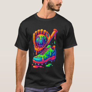 T-shirt Baseball Drip Baseball Stuff Garçons Sports Jour d