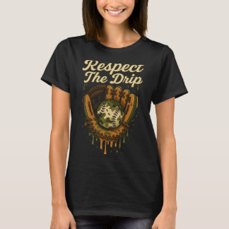 T-shirt Baseball Drip Camo Baseball Glove Boys Sports Cool