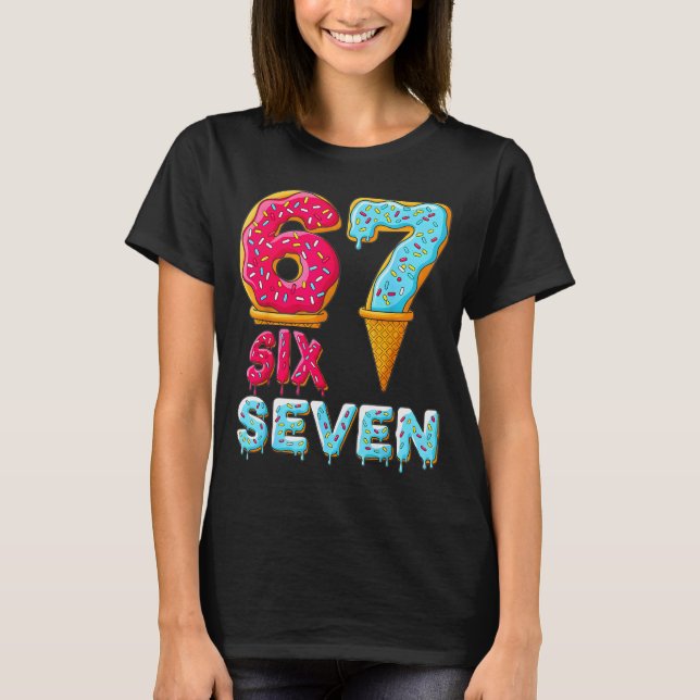 T-shirt Baseball Drip Number 67 Player 67 Meme Ice Cream D (Devant)
