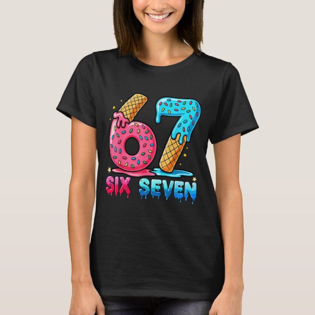 T-shirt Baseball Drip Number 67 Player Or 67th Birthday  (Devant)