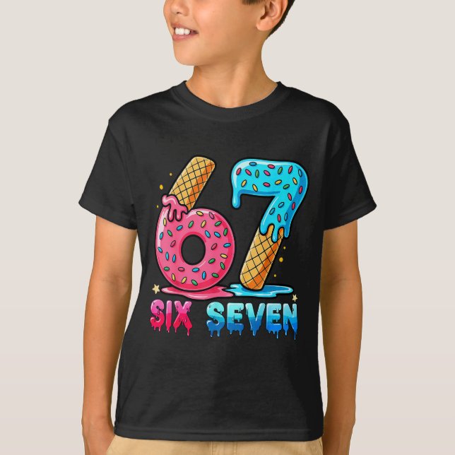 T-shirt Baseball Drip Number 67 Player Or 67th Birthday  (Devant)