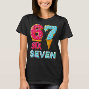 T-shirt Baseball Drip Numéro 67 Joueur 67 Mème Crème Glacé