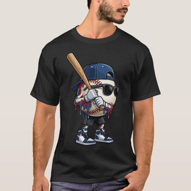 T-shirt Baseball Drip pour garçons Glace Drip Baseball (Devant)
