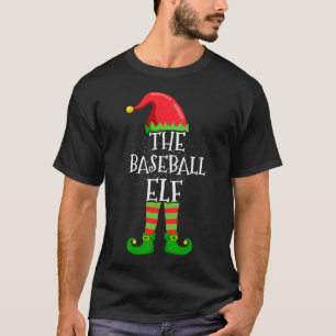 T-shirt Baseball Elf Famille Correspondant Groupe de Noël 
