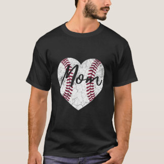 T-shirt Baseball Elle Maman Softball Fête Des Mères
