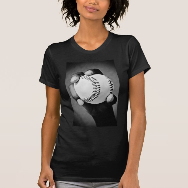 T-shirt baseball en main (Devant)