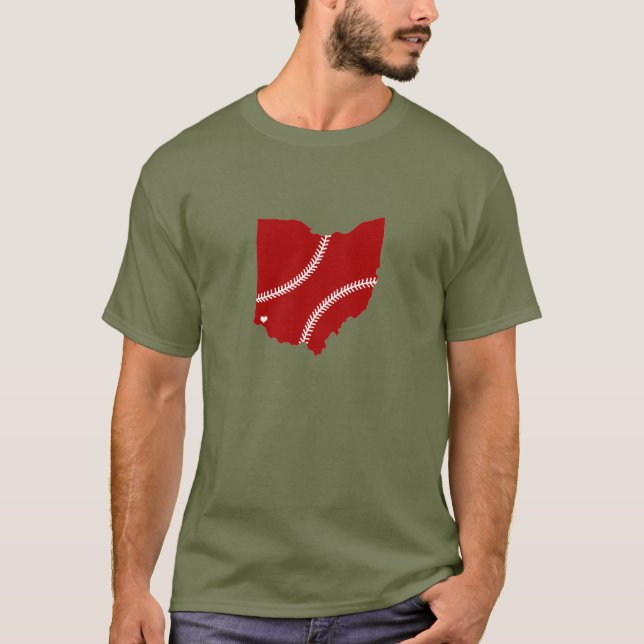 T-shirt Baseball en Ohio (Devant)